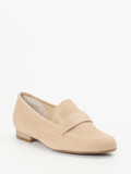 Semler – Loafer aus Veloursleder beige