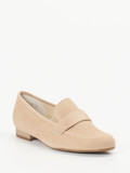 Semler – Loafer aus Veloursleder beige