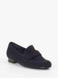 Semler – Loafer aus Veloursleder in Dunkelblau