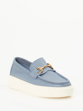 Henderson – Loafer aus Kalbleder in Taubenblau