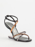 Konstantin Starke – Sandaletten aus Metallicleder Multicolor