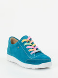 Finn Comfort – Komfort-Sneaker aus Veloursleder petrolblau