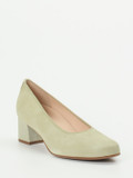 Hassia – Pumps aus Veloursleder in Salbeigrün