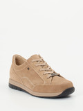 Finn Comfort – Komfort-Sneaker aus Veloursleder beige