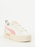 Puma – Plateau-Sneaker aus Leder in Off-White