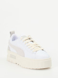 Puma – Platform Sneaker aus Leder Offwhite