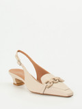 Andrea Puccini – Slingback-Pumps aus Lammleder Beige