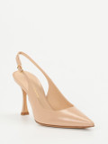 Konstantin Starke – Slingpumps aus Hochglanzleder Beige