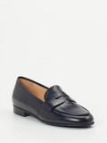 Mannori - Slipper aus Kalbleder in blau