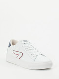 HUB – Sneaker aus Glattleder Weiß mit Farbdetails