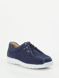 Finn Comfort – Komfort-Schnürschuh aus Veloursleder Marine