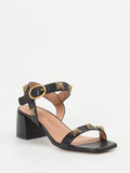 Konstantin Starke – Sandalen aus Lammleder Schwarz