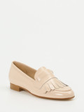 Mannori – Fransen-Loafer aus Lackleder Beige
