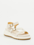 Truman's – Plateau-Sandalen aus Hirschleder creme