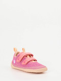 Affenzahn – Klett-Sneaker aus Textil in Pink-Melange