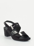 Vital – Komfort-Sandale aus Leder Schwarz