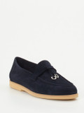 Maripé – Loafer aus Veloursleder Dunkelblau