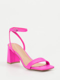 Steve Madden – Sandalette aus Lederimitat Neonpink