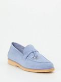 Maripé – Loafer aus Veloursleder Hellblau
