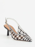 Konstantin Starke – Slingback-Pumps aus Flechtleder Schwarz
