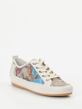Semler – Sneaker aus geprägtem Leder mit Kartenprint