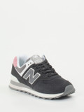 New Balance – Retro-Sneaker aus Veloursleder anthrazit