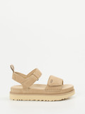 UGG - Sandale aus Veloursleder in beige