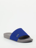 Thies – Badeschlappe aus Textil in Kobaltblau