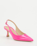Konstantin Starke – Slingback-Pumps aus Hochglanzleder pink