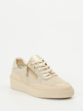Hassia – Plateau-Sneaker aus Veloursleder beige