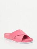 Andrea Conti – Pantoletten aus Kalbleder pink