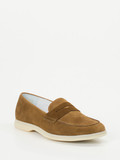 Konstantin Starke – Loafer aus Veloursleder cognacbraun