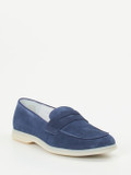 Konstantin Starke – Loafer aus Veloursleder marineblau