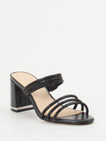 Ralph Harrison – Mules aus Metallicleder Schwarz