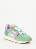 Kangaroos – Retro-Sneaker aus Textil und Veloursleder mintgrün