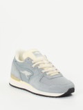 Kangaroos – Retro-Sneaker aus Mesh und Veloursleder blaugrau