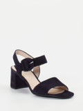 Gabor – Blockabsatz-Sandalen aus Veloursleder Blau