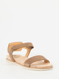 Truman's – Sandalen aus Veloursleder in Taupe
