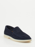 Konstantin Starke – Loafer aus Veloursleder Dunkelblau