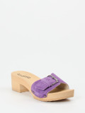 Softclox – Clogs aus Veloursleder in Flieder