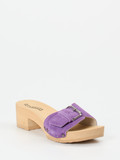 Softclox – Clogs aus Veloursleder in Flieder