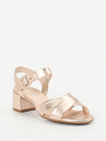 Gabor Comfort – Sandale aus Metallicleder Roségold