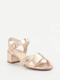 Gabor Comfort – Sandale aus Metallicleder Roségold