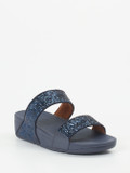 FitFlop – Komfort-Slides aus Textil mit Glitzer