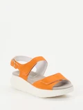 Semler - Sandalette aus Veloursleder in orange
