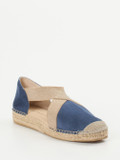 Andrea Puccini – Espadrilles aus Veloursleder jeansblau
