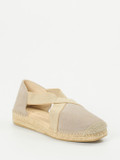 Andrea Puccini – Espadrilles aus Veloursleder in Taupe