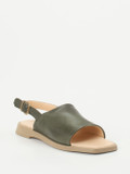 Werner – Sandalen aus Kalbleder in Olivgrün