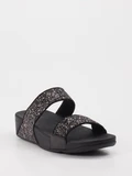 FitFlop - Pantolette aus Textil in schwarz