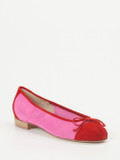 Mannori – Ballerinas aus Veloursleder in Pink